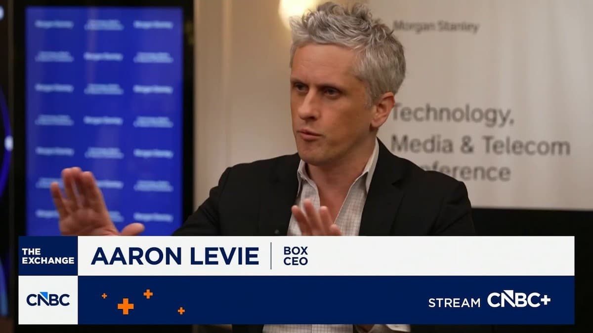 Aaron Levie, Box CEO, speaking on CNBC's The Exchange about AI agents and enterprise software
