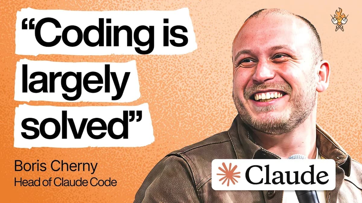 Boris Cherny discussing the future of coding and Claude Code on Lenny's Podcast