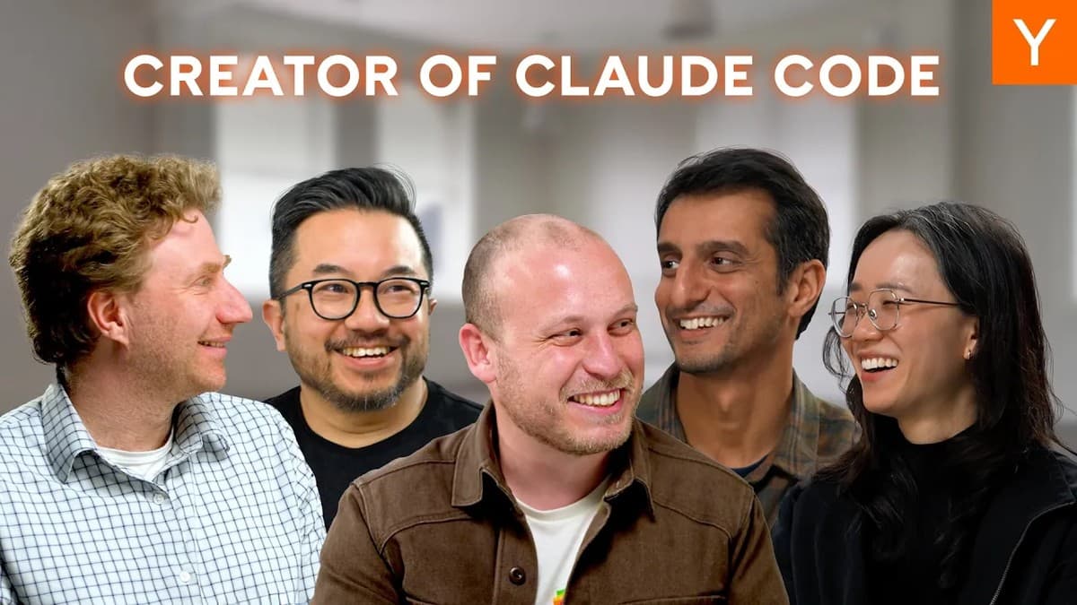 Boris Cherny discussing the creation and evolution of Claude Code on Y Combinator's Lightcone podcast